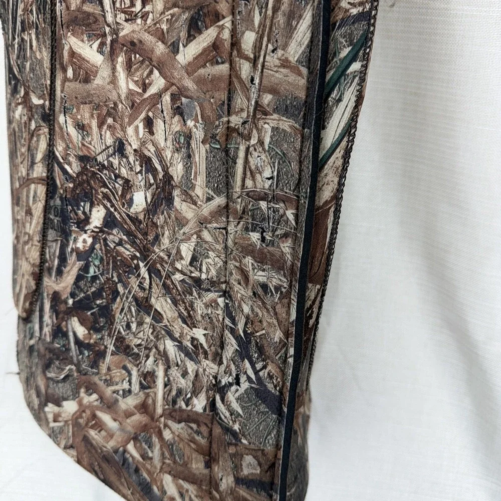 Cabela's Dog Hunting Vest Neoprene Brown Camo Mossy Oak Pet Jacket Warm
